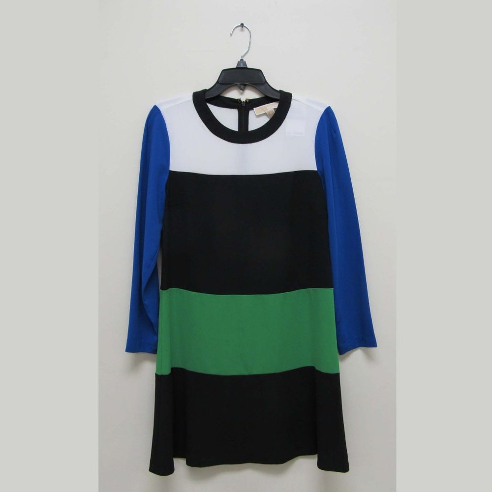 Michael Kors Spring Multicolored LS Dress Size 8